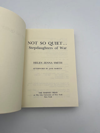 Not So Quiet by Helen Zenna Smith