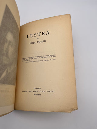 Lustra by Ezra Pound