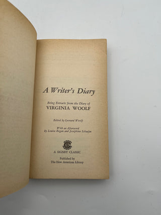 Writer’s Diary by Virginia Woolf