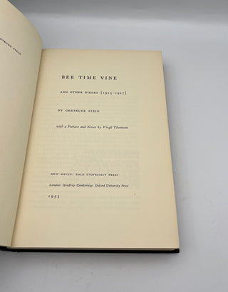 Bee Time Vine by Gertrude Stein