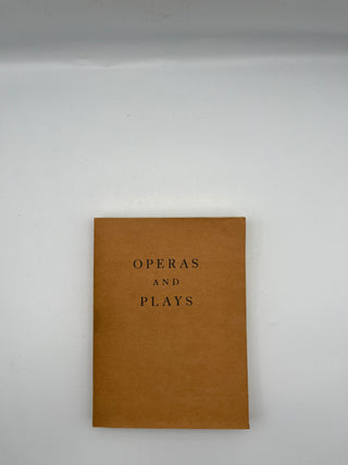 Operas and Plays by Gertrude Stein