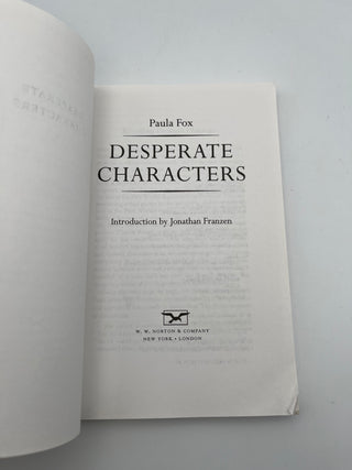 Desperate Characters by Paula Fox