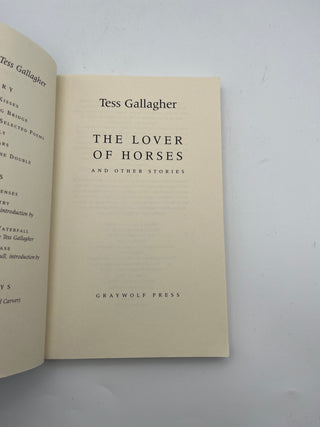 Lover of Horses by Tess Gallagher