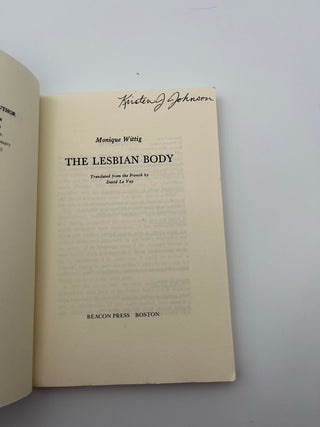 The Lesbian Body